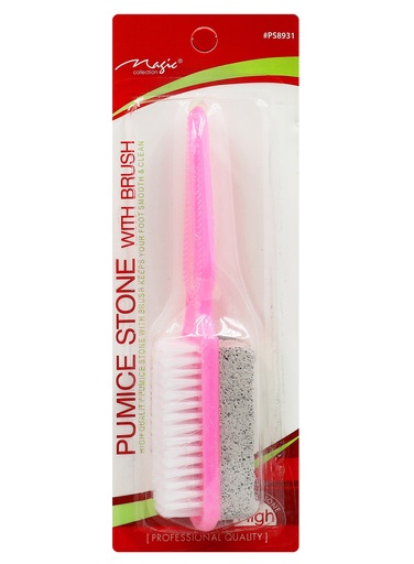 Magic Pumice Stone with Brush -Assrt (#8931) -pc
