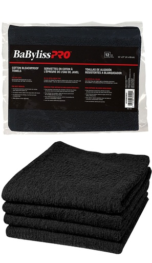 [BAB34500] BAB Pro Cotton Bleachiproof Towel-Blacks#BESTOWELCBKUCC-dz
