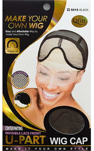 [QFT05015] Qfitt U-Part Wig Cap(Lace),Center#Q5015Black-dz