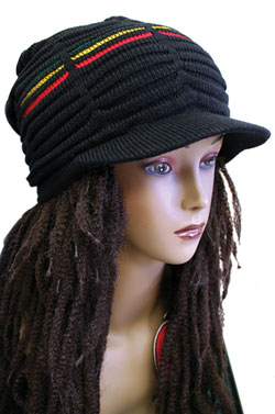 Rasta Hat 10" Black/Yellow/Green/Red #Ras-4
