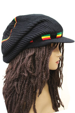 Rasta Hat 10" Black/Yellow/Green/Red #Ras-5