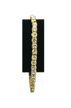 [MG91115] Rhine Stone Bracelet Gold (S) - 1Line