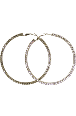 [MG91128] Rhine Stone Earring Gold MEHL7