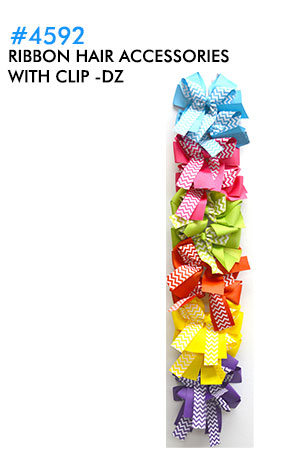 [MG94592] Ribbon Hair Accessories w/Clip #4592-dz
