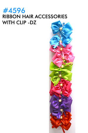 [MG94596] Ribbon Hair Accessories w/Clip #4596-dz