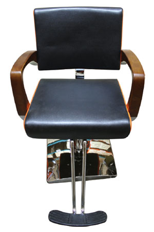 Salon Chair #Y113 Black/Orange