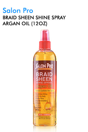[SPR58208] Salon Pro Braid Sheen Shine Spray_Argan Oil (12oz) #68