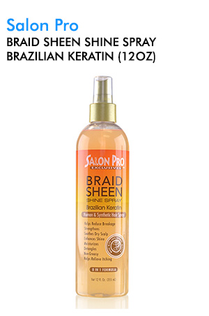 [SPR58211] Salon Pro Braid Sheen Shine Spray_Brazilian Keratin(12oz)#69