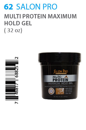 [SPR68825] Salon Pro Multi Protein Maximum Hold Gel (32oz)#62