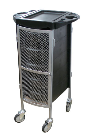 [MG92186] Salon Trolley w/ 5Drawer #ST-63 Black