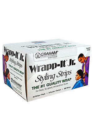[SAN37350] Sanek Wrapp-It Jr. [Black] (40strips/9pk/bx) #37350 -bx