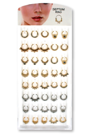 Septum Ring Ring Nose Display [40pc/ds] SR2 - ds
