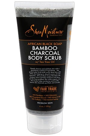 [SHM27085] Shea Moisture Bamboo/Charcl Body Scrub(6oz)#160
