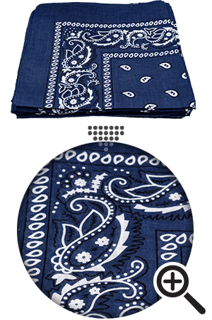 [MG91669] Bandanna 100% Cotton Paisley #91669 Turquoise -dz