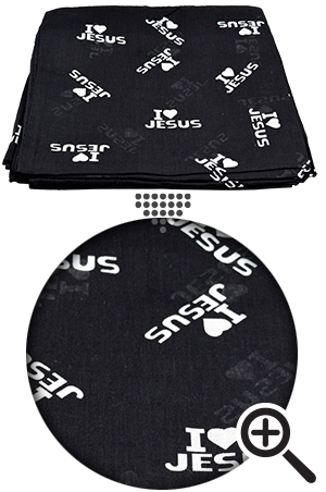 [MG99973] Bandanna I.L.Jesus #99973 Black -dz
