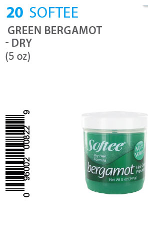 [SOF00822] Softee Green Bergamot - Dry (5oz) #20