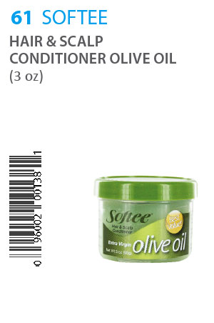 [SOF00138] Softee Hair & Scalp Conditioner Olive Oil (3 oz) #61