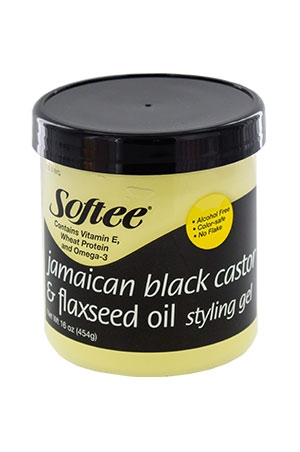[SOF00205] Softee Jamaican Black Castor Oil  Styling Gel (16oz)#71