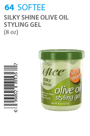 [SOF00136] Softee Silky Shine Olive Oil Styling Gel (8oz) #64