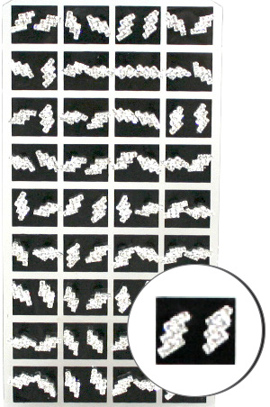 [MG24556] Stone Earring #2455 (Thunder Clear)