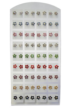 [MG01434] Stone Earring (Flower1 Mix -Small) #0143