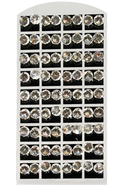 [MG01403] Stone Earring (Round Clear-10mm) #0140