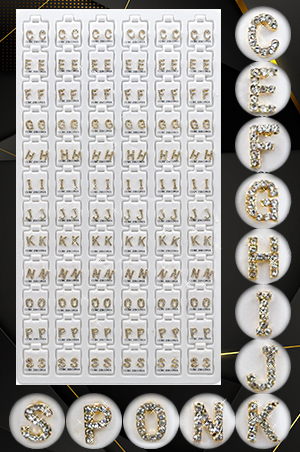 [MG99912] Stone Earring 72pair Gold&Sliver #99912-pk