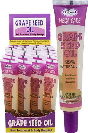 [DIF14606] Difeel Mega Tube Hair Oil (1.5oz/24pc/ds)-Grapeseed#74