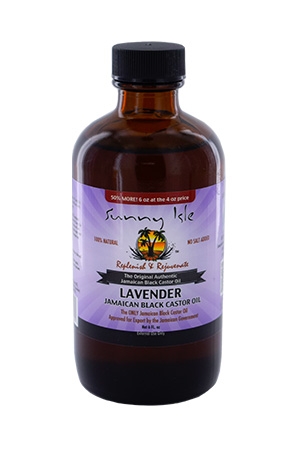 [SUY00561] Sunny Isle Jamaican Black Castor Oil  [Lavender] (6oz) #9B