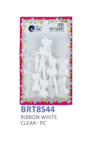 [TAR08544] Tara Barrette [Ribbon White Clear] #BRT8544 -pc