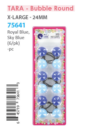 [TAR75641] Tara Bubble Round #75641 Royal Blue/Sky Blue [XL 6/pk] -pc