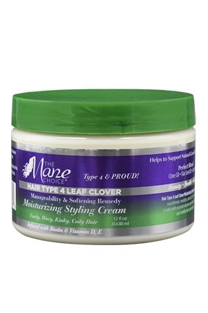 [MCH00586] The Mane Choice Hair Type 4 LeafClover StylingCream(12oz)#39