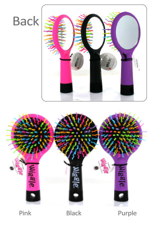 [WET98101] The Wet Brush Wiggle Brush #BLXPKPWGGT(Pink/Black/Purple)-pc