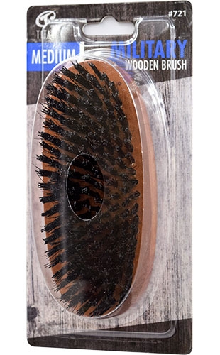 [TIC00721] Titan Military Wooden Brush-Med #721 -pc