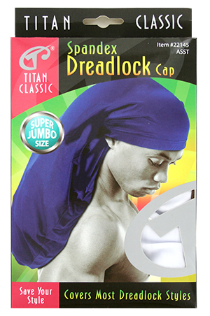[TIC22145] Titan Spandex Dreadlock Cap Super Jumbo #22145ASST -dz