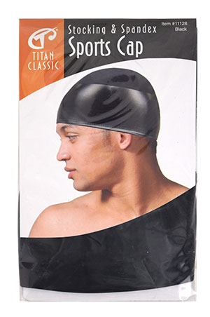 [TIC11128] Titan Stocking&Spandex Sports Cap (Black) #11128 -dz