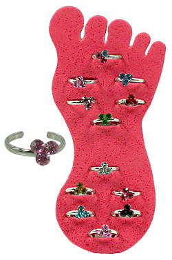 [MG67654] Toe Ring (12 rings) #2676 Clover