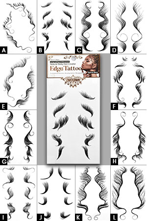 [TOD12039] Touch Down Natural Baby Hair Creator Edge Tattoo#TBE001-12-dz
