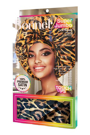 [TOD12129] Touch Ups Bonnet Super Jumbo 35 IN- Leopard#TBNS101