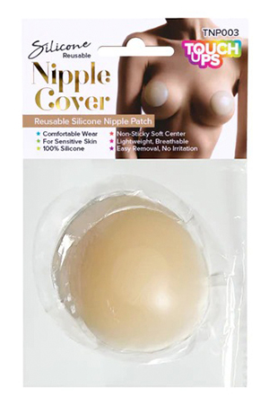 [TOU12341] Touch Ups Silicone Reusable Nipple Cover Round#tnp004 12pk