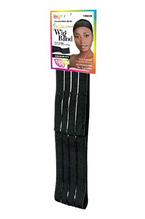 [TOD12343] TouchUps Adjustable Buckle WigBand Silicone Black#twb008 12pk