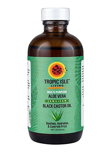 [TRP00807] Tropic Isle Jamaican Black Castor Oil -Aloe Vera (4 oz) #24