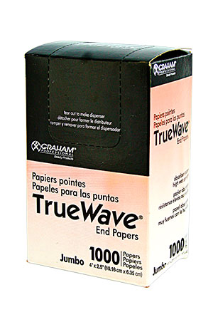 [TRU26067] True Wave 1000 Jumbo End Papers (4"x2.5") #26067 - bx