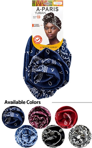 [MG99685] Magic Gold A-PARIS Turban #TUR99685 Asst -dz