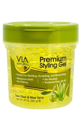 [VIA68385] Via Natural Premium Styling Gel-Twin Olive & Aloe Vera (20 oz) #83