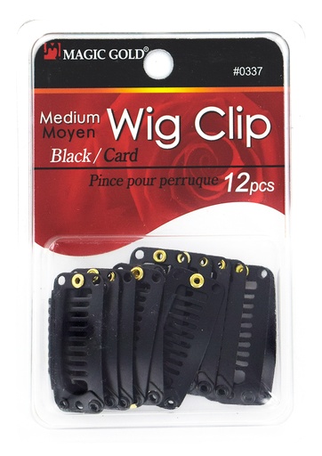 [MG0337] Wig Clip (M) #0337 -Black [Card]