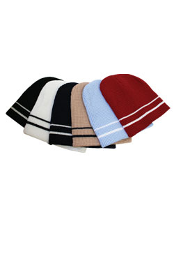 [MG91965] Winter Cap w/ stripe #1965 Asst -pc