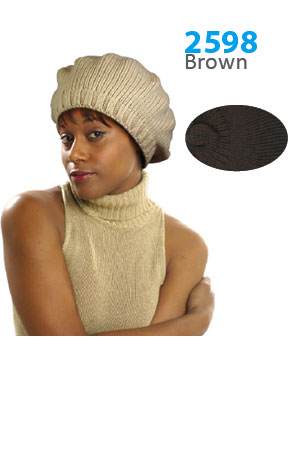 [MG25980] Winter Hat #2598 Brown - pc