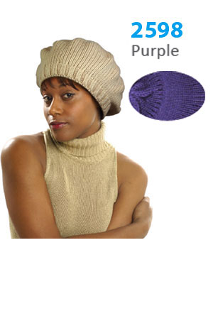 [MG25980] Winter Hat #2598 Purple - pc