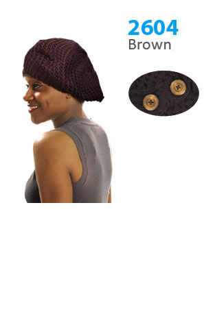 [MG26048] Winter Hat #2604 Brown - pc